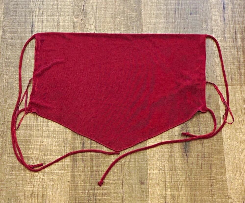 Garage Knit Bandana Burgundy Crop Top Size XS
